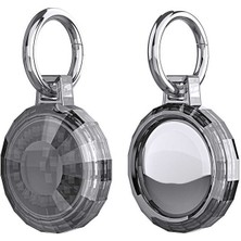 ​zore Airtag 04 Uyumlu Silikon Anahtarlık-Siyah