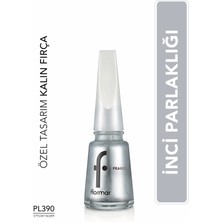 Flormar Pearly Yarı Transparan & Parlak Bitişli Sedefli Oje (PL390 Stylish Silver) 8682536109963