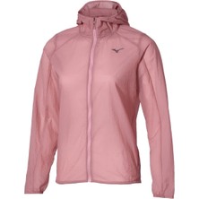 Mizuno Tech Light Hodded Jacket Kadın Yağmurluk Pembe