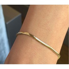 İron Kuyumculuk 14  AyarAltın Balık Sırtı Bileklik