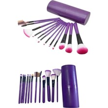 Indispensablely 12 Parça Profesyonel Makyaj Fırçası Far Fırçası Allık Fırçası Yumuşak Kıllı