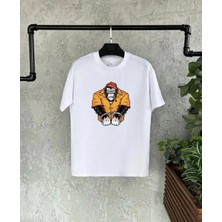 Indispensablely Uni̇sex Çocuk Baskili T-Shi̇rt - Beyaz