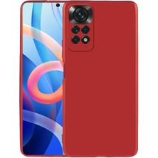Giz Story Xiaomi Redmi Note 11 Global Kılıf Gzst Premier Silikon Kapak-Kırmızı