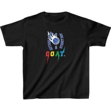 Indispensablely Uni̇sex Çocuk Baskili T-Shi̇rt - Si̇yah