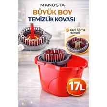 Yaylı & Sıkma Hazneli Temizlik Kovası – Kol Gücü Gerektirmez. Titiz Hijyenik Temizlik