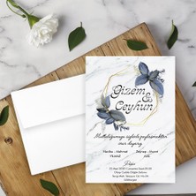 Seyhan Davetiye Beyaz Zarflı Davetiye Düğün - Nişan - Kına - Nikah (500ADET)