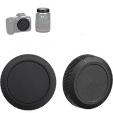 Tianya Canon R Aynasız Fotograf Makineleri ve Lensleri Uyumlu Rf Body Ön ve Lens Arka Kapağı Rear Cap Set