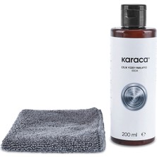 Karaca Çelik Yüzey Parlatıcı Krem Temizleyici ve Mikrofiber Bez