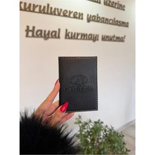 Efe Deri Hyundai Deri Dikişli Araç Ruhsat Kılıfı Kabı Oto Ruhsatlık Araba Ruhsat Koruyucu