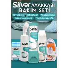 Silver Unisex Ayakkabı Bakım Seti - Deodorant, Köpük, Ultra Beyaz Boya, Jel, Sünger