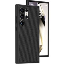Giz Story Galaxy S24 Ultra Kılıf Magsafe Şarj Özellikli Karbon Fiber Görünümlü Gzst T-Karbon Kapak-Siyah