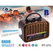 Everton RT-676  Bluetooth (Rgb) Fenerli Usb-Micro Sd Nostaljik Radyo