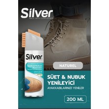 Silver Süet ve Nubuk Yenileyici Sprey Boya Su İtici Etkili Naturel 200ML