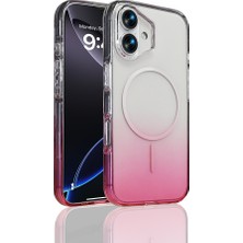 Giz Story iPhone 16 Kılıf M-Safe Şarj Özellikli Zore Septik Silikon Kapak - Pembe