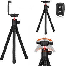 Kingjoy KT-660 + BD-50 Dslr , Aynasız Fotograf Makinesi ve Telefon Uyumlu Profesyonel Ahtapot Esnek Tripod