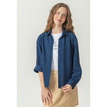 Alg KIZ ÇOCUK DOKUMA GÖMLEK TİŞÖRT 2'Lİ TAKIM