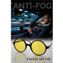 MiraLive Parlama Önleyici Gece Sürüş Görüş Gözlüğü Sis Far Işık Önleyici Anti-Fog Gözlük