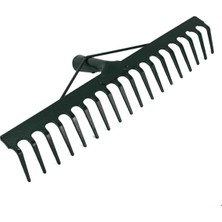 Normadia Paslanmaz Demir Bahçe Tırmığı, 18 Dişli, Takviyeli ve Sapsız