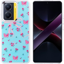 Giz Story Poco X7 Pro Kılıf Airbag Tasarımlı Gzst Hadra Kapak - Kelebek