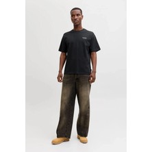 Jack & Jones Jack&jones 12287990 0 Yaka Erkek Tshirt - Siyah