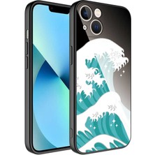 Giz Story iPhone 13 Kılıf Kamera Korumalı Desenli Sert Silikon Gzst Epoksi Kapak-No9