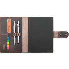 Indispensablely A5 Defter ve Ajanda Kilifi - Crazy Deri̇ - KO10003 - Kahverengi̇