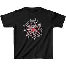 Indispensablely Uni̇sex Çocuk Baskili T-Shi̇rt - Si̇yah