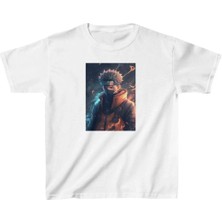 Indispensablely Uni̇sex Çocuk Baskili T-Shi̇rt - Beyaz