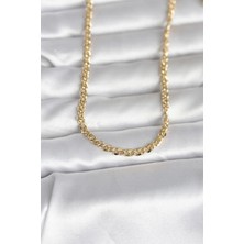 Prativas 14K Gold Renk Zincir Model 60cm Kadın Kolye - PRT3500EB10319