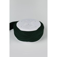 Sarıkhane Namaz Sarığı - Yeşil Kumaş - Beyaz Takke - Çapraz Sarım - Nâli Şerif - 7 Metre (Züabeli)