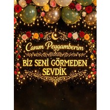 Promisebackdrop2 150X200 Eklemeli Dikişli Kumaş Okul Panoları, Etkinlik Fon, Canım Peygamberim Panosu,,