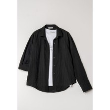 Alg KIZ ÇOCUK DOKUMA GÖMLEK TİŞÖRT 2'Lİ TAKIM