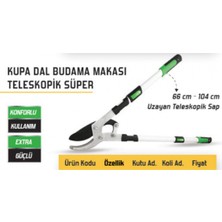 Normadia Teleskopik Dal Budama Makası, Uzun ve Pratik Bahçe Aracı