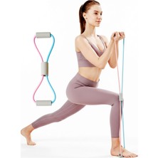 Alastor Jimnastik Bandı Figure 8 Pilates Jimnastik Bandı Yoga Direnç Bandı Isınma Spor Kondisyon Lastiği Hafif Pastel 5 kg