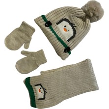 Linotti 1-3 Yaş Erkek Çocuk Bere Atkı Eldiven Takımı – Içi Polar Astarlı