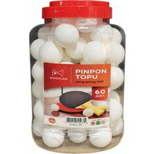 Nasyonel Toys Pinpon Topu 60’lı | Masa Tenisi Topu | Beyaz Ping Pong Topu Seti