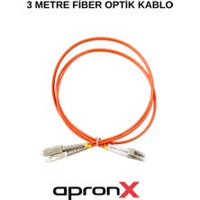 Apronx 3 Metre Sc-Lc mm Om2 50/125 Dx Patch Kablo Patch Cord APX-PC20311
