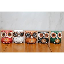 Indispensablely Ahşap 5'li Baykuş Seti Model 3