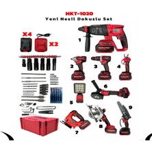 Hsgl HKT1115  36V 7 Li Set  Akülü Somun Sökme  Spiral  Hilti  Matkap  Dekupaj  LED Işık  Sunta Kesme