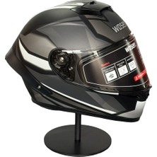 Wosen WS-602 Güneş Gözlüklü Full Face Kask (Şeffaf Vizörlü) Matt Black K4 (602)
