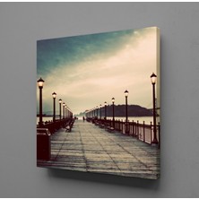 Technopa İSKELE DENİZ KANVAS TABLO - 90x90cm