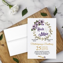 Seyhan Davetiye Beyaz Zarflı Davetiye Düğün - Nişan - Kına - Nikah (500ADET)