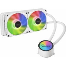 Apphirex Blizzard Argb Fanlı 240MM Beyaz Işlemci Sıvı Soğutucusu Intel/amd Uyumlu Sessiz Sıvı Soğutma