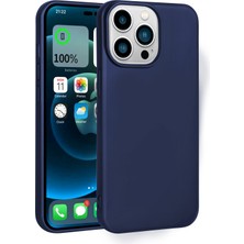 Giz Story Apple iPhone 14 Pro Kılıf Gzst Premier Silikon Kapak-Lacivert