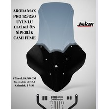 Jiekai Arora Max Pro 125/250 Uyumlu Elcikli Ön Siperlik Camı
