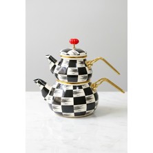 Emaye Çaydanlık Tombul Dama