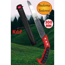 Normadia 300 mm Çelik Düz Ağaç Dal Bağ El Testeresi ve Kılıf ile Güçlü Kesim