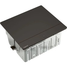 LEGRANT Incara 4 Lü Modül masa pirizi Donatabilir Siyah 2 adet piriz montaj yapilabilir