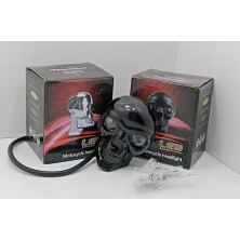LED Motosiklet Aydınlatma Sis Lambası Skull Tasarımlı 3 Modlu 12V-24V Yüksek Performanslı Far