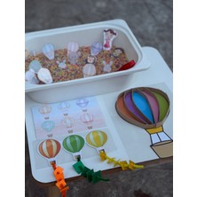 Balon Temalı Aktivite Kutusu 18–36 Ay – Eğitici Duyusal Oyun & Motor Beceri Geliştirici Set